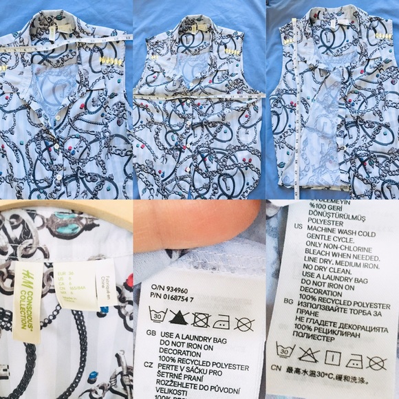 🤑FREE w/ purchase! H&M Conscious Chain Print Tank - Picture 16 of 16